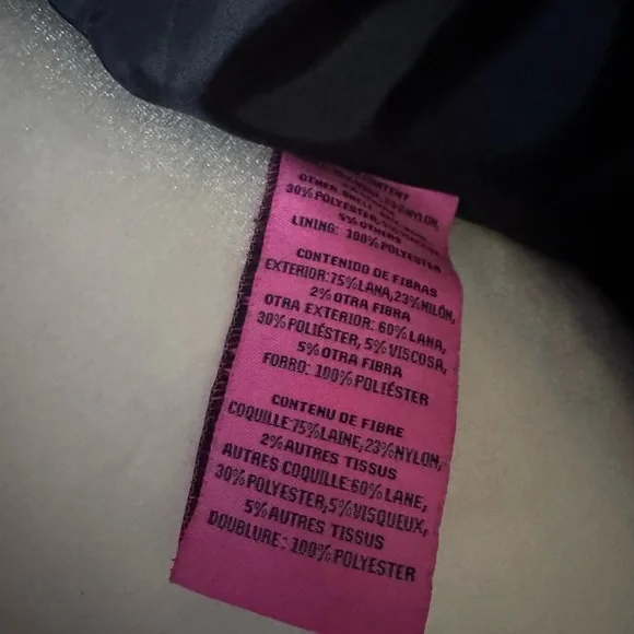 Betsey Johnson EUC Wool Leopard Coat, Size: Large - Picture 7 of 8